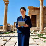 리비아 여행자 보험과 필수 서류 - Travel Insurance Peace of Mind**

Prompt: A fully clothed woman, professional attire, stands confide...