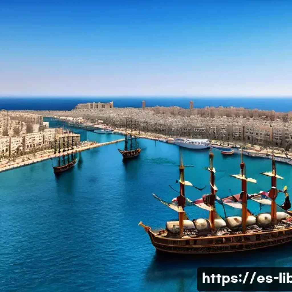 리비아 오스만 제국 지배 역사 - **Prompt: "The Grand Arrival: Ottoman Fleet at Tripoli Harbor,